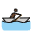 Man Rowing Boat Dark Skin Tone Emoji from OpenMoji Set