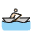 Man Rowing Boat Light Skin Tone Emoji from OpenMoji Set