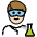 Man Scientist Light Skin Tone Emoji from OpenMoji Set