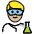 Man Scientist Medium Light Skin Tone Emoji from OpenMoji Set
