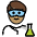 Man Scientist Medium Skin Tone Emoji from OpenMoji Set