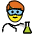 Man Scientist Emoji from OpenMoji Set