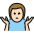 Man Shrugging Light Skin Tone Emoji from OpenMoji Set