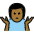 Man Shrugging Medium Dark Skin Tone Emoji from OpenMoji Set