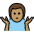 Man Shrugging Medium Skin Tone Emoji from OpenMoji Set