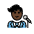 Man Singer Dark Skin Tone Emoji from OpenMoji Set