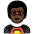 Man Superhero Dark Skin Tone Emoji from OpenMoji Set