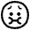 Nauseated Face High Contrast Emoji from Fluent Emoji High Contrast Set