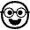 Nerd Face High Contrast Emoji from Fluent Emoji High Contrast Set