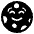 New Moon Face High Contrast Emoji from Fluent Emoji High Contrast Set