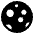 New Moon High Contrast Emoji from Fluent Emoji High Contrast Set