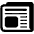 Newspaper High Contrast Emoji from Fluent Emoji High Contrast Set
