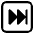 Next Track Button High Contrast Emoji from Fluent Emoji High Contrast Set