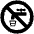Non Potable Water High Contrast Emoji from Fluent Emoji High Contrast Set