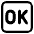 Ok Button High Contrast Emoji from Fluent Emoji High Contrast Set