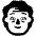 Older Person High Contrast Default Emoji from Fluent Emoji High Contrast Set