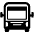 Oncoming Bus High Contrast Emoji from Fluent Emoji High Contrast Set