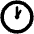 One Oclock High Contrast Emoji from Fluent Emoji High Contrast Set