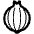Onion High Contrast Emoji from Fluent Emoji High Contrast Set
