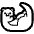Otter High Contrast Emoji from Fluent Emoji High Contrast Set