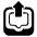 Outbox Tray High Contrast Emoji from Fluent Emoji High Contrast Set