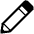 Pencil High Contrast Emoji from Fluent Emoji High Contrast Set
