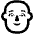 Person Bald High Contrast Default Emoji from Fluent Emoji High Contrast Set