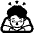 Person Bowing High Contrast Default Emoji from Fluent Emoji High Contrast Set