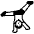 Person Cartwheeling High Contrast Default Emoji from Fluent Emoji High Contrast Set