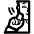 Person Deaf High Contrast Default Emoji from Fluent Emoji High Contrast Set