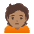 Person Frowning Medium Skin Tone Emoji from Noto Emoji Set