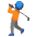 Person Golfing Dark Skin Tone Emoji from Noto Emoji Set