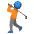 Person Golfing Medium Dark Skin Tone Emoji from Noto Emoji Set