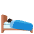 Person In Bed Dark Skin Tone Emoji from Noto Emoji Set