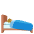 Person In Bed Medium Light Skin Tone Emoji from Noto Emoji Set