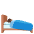 Person In Bed Medium Skin Tone Emoji from Noto Emoji Set