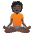 Person In Lotus Position Dark Skin Tone Emoji from Noto Emoji Set