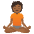 Person In Lotus Position Medium Dark Skin Tone Emoji from Noto Emoji Set