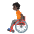 Person In Manual Wheelchair Dark Skin Tone Emoji from Noto Emoji Set