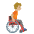 Person In Manual Wheelchair Facing Right Medium Light Skin Tone Emoji from Noto Emoji Set