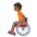 Person In Manual Wheelchair Medium Dark Skin Tone Emoji from Noto Emoji Set