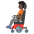 Person In Motorized Wheelchair Dark Skin Tone Emoji from Noto Emoji Set
