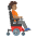 Person In Motorized Wheelchair Facing Right Medium Skin Tone Emoji from Noto Emoji Set