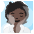 Person In Steamy Room Dark Skin Tone Emoji from Noto Emoji Set