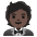 Person In Tuxedo Dark Skin Tone Emoji from Noto Emoji Set