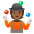Person Juggling Medium Dark Skin Tone Emoji from Noto Emoji Set