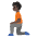 Person Kneeling Dark Skin Tone Emoji from Noto Emoji Set
