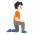 Person Kneeling Facing Right Light Skin Tone Emoji from Noto Emoji Set
