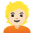 Person Light Skin Tone Blond Hair Emoji from Noto Emoji Set