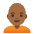 Person Medium Dark Skin Tone Bald Emoji from Noto Emoji Set